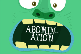Abomination Font: Spooky Serif for Handmade Crafts