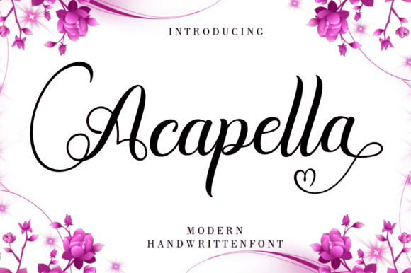 Acapella Font: Modern Script for Campaign Visuals
