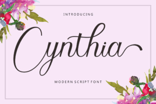Cynthia Font: Modern Calligraphy for Editorial Design