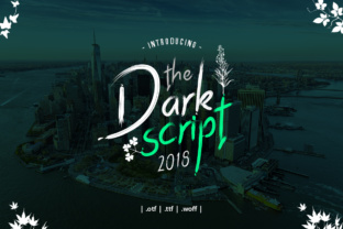 Dark Script Font for Boutique Branding and Logo Design