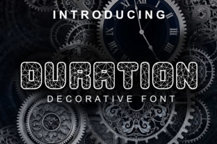 Duration Font for Handmade Labels and Display Designs