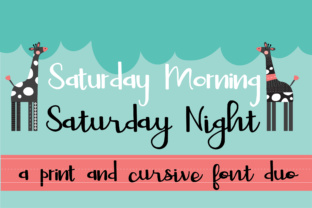 Exploring Saturday Duo: A Charming Script Handwritten Font