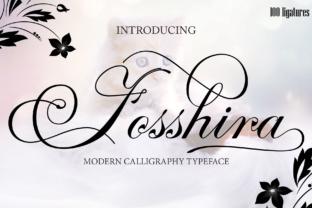 Fosshira Script Font for Elegant Editorial Design
