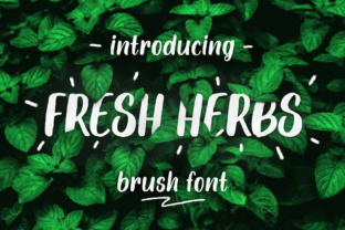 Fresh Herbs Font: Hand Drawn Script for Digital Marketing