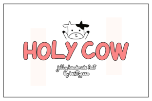 Holy Cow Font: Fresh Calligraphy for Campaign Visuals