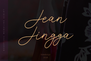Jean Jingga Font: Elegant Script for Handmade Labels
