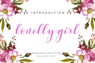 Lonelly Girl Font: A Modern Script for Feminine Branding