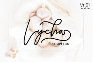 Lycha Font Review: Feminine Script for Editorial Design