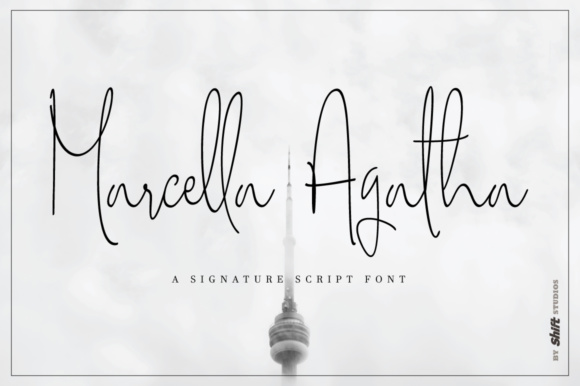 Marcella Agatha: A Signature Style Font for Digital Design