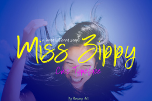 Miss Zippy Font for Editorial Design and Blog Branding