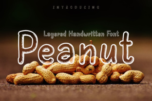 Peanut Font: Layered Handwritten Type for Small Business Branding