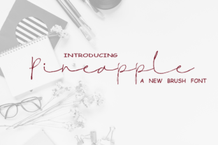 Pineapple Font: Modern Calligraphy for Editorial Design
