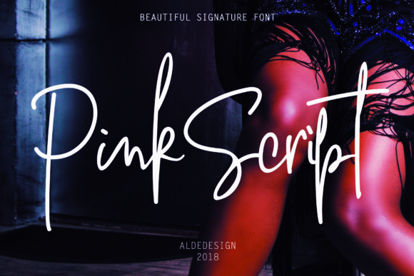 Pink Script Font Review for Boutique Branding