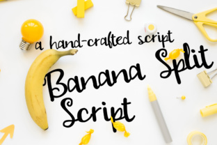 PN Banana Split Script Font for Small Business Branding