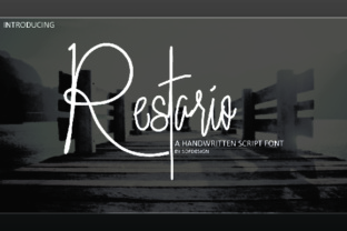 Restario: A Modern Handwritten Font for Elegant Publishing