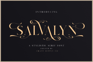 Salvalyn Font: Elegant Serif for Crafters