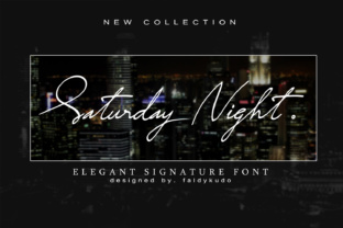 Saturday Night Font: Elegant Script for Editorial Design