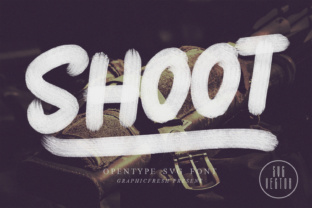 Shoot: An Oil Texture SVG Font for Editorial Design