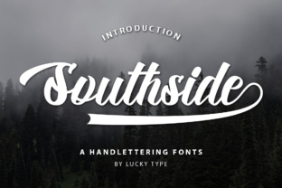 Southside Script Font for Vintage Marketing Design