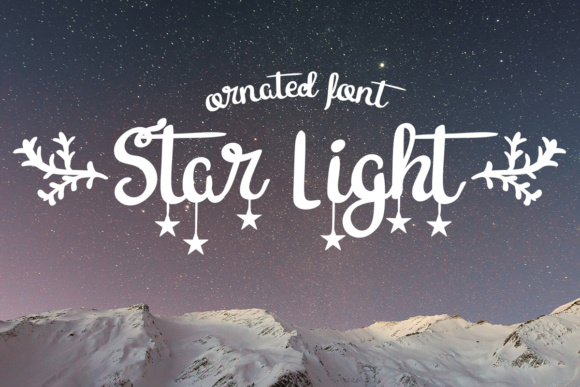 Star Light Font: Festive Script Typography for Web Design