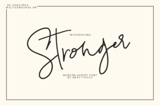 Stronger Font Review: Handmade Script for Branding