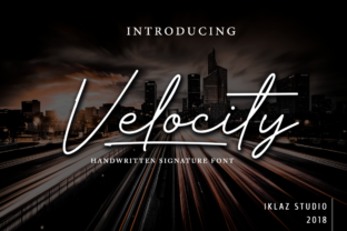 Velocity: A Handwritten Signature Font for Elegant Campaigns